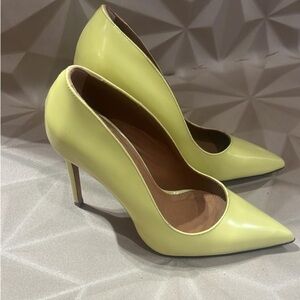 Gianna Melani made in Italy Elegant leather butter yellow Women's pumps size 36